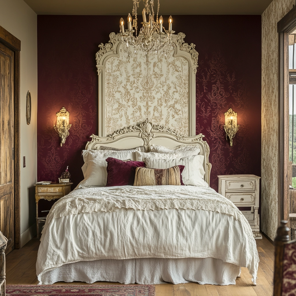 farmhouse bedroom accent wall 23