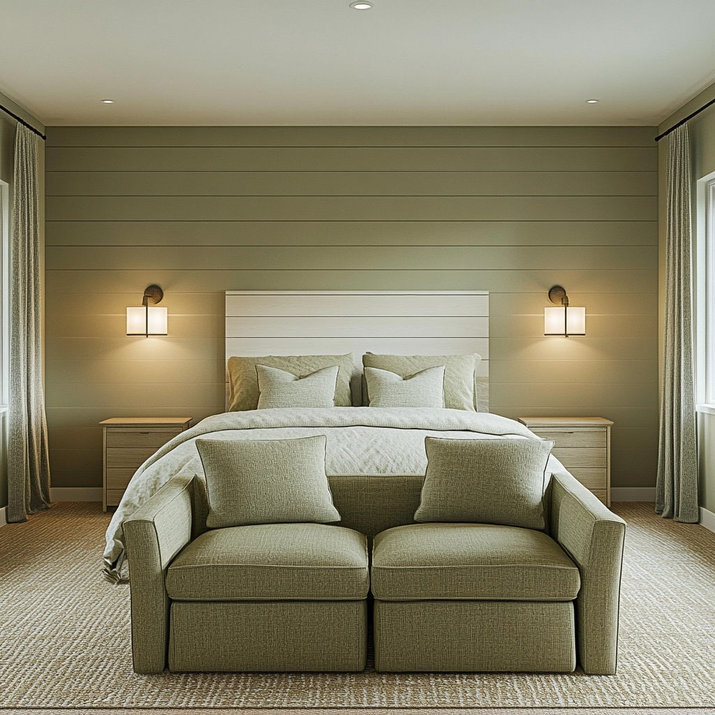 farmhouse bedroom accent wall 25