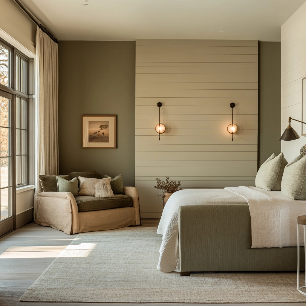 farmhouse bedroom accent wall 26