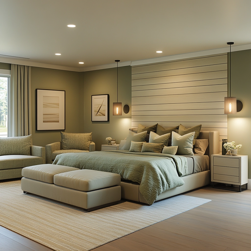 farmhouse bedroom accent wall 28
