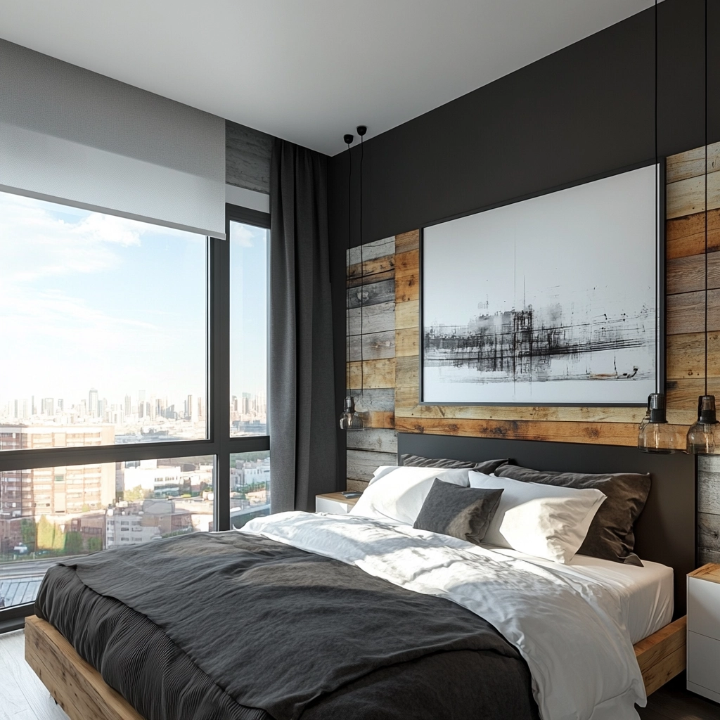 farmhouse bedroom accent wall 30