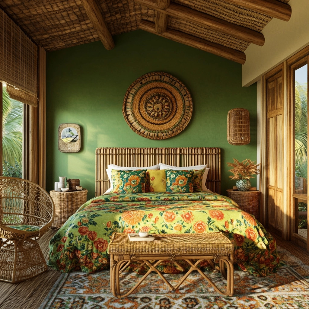 farmhouse bedroom accent wall 36