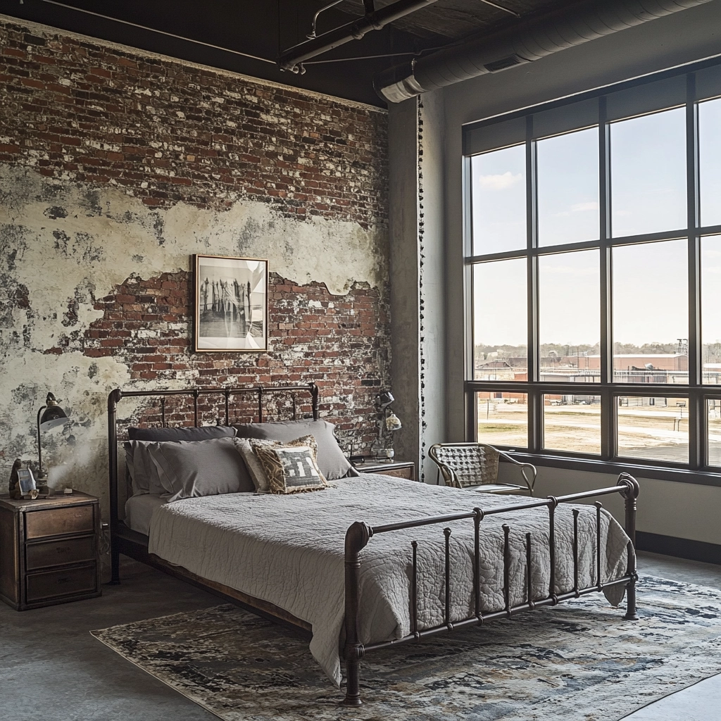 farmhouse bedroom accent wall 38