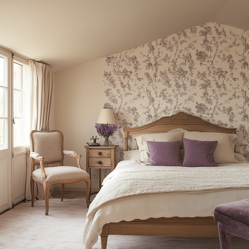 farmhouse bedroom accent wall 44
