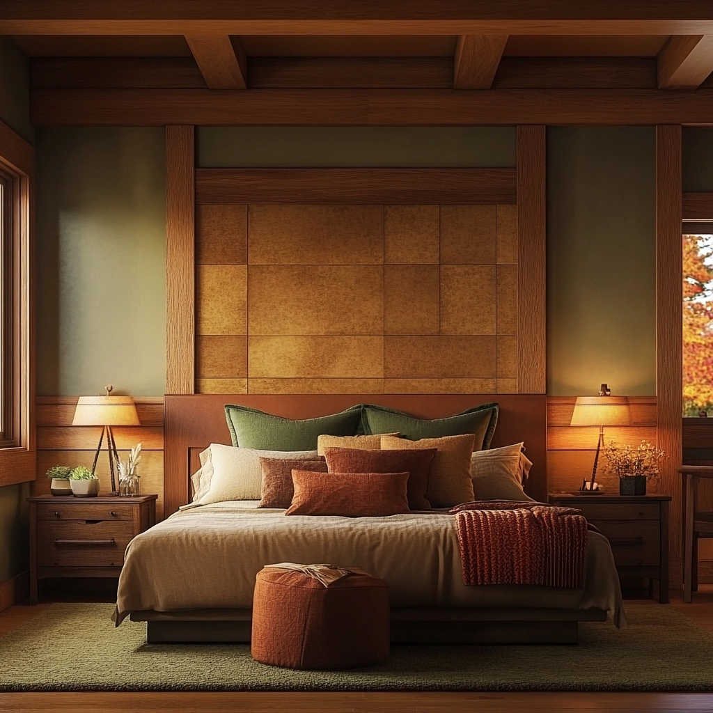 farmhouse bedroom accent wall 45