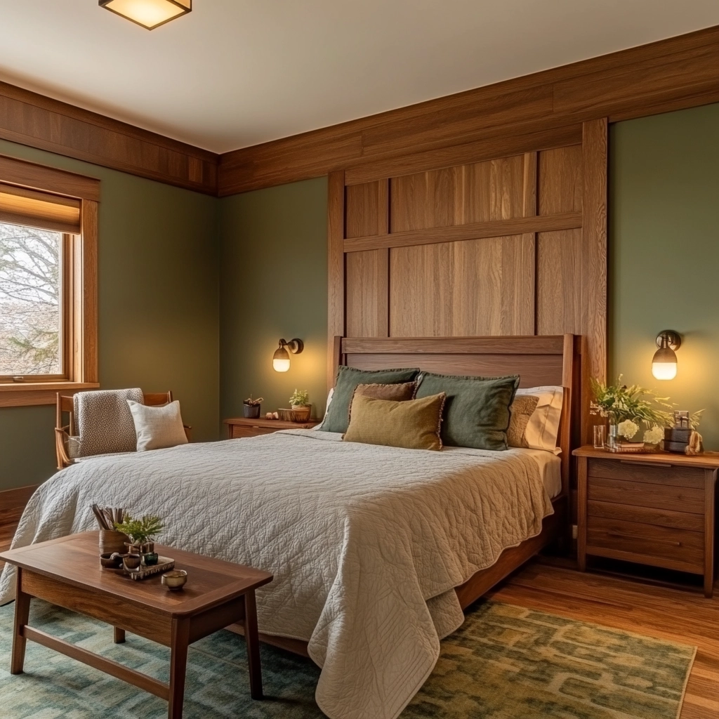 farmhouse bedroom accent wall 47