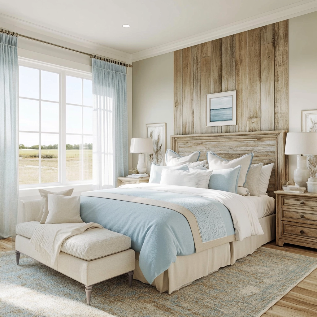 farmhouse bedroom accent wall 66