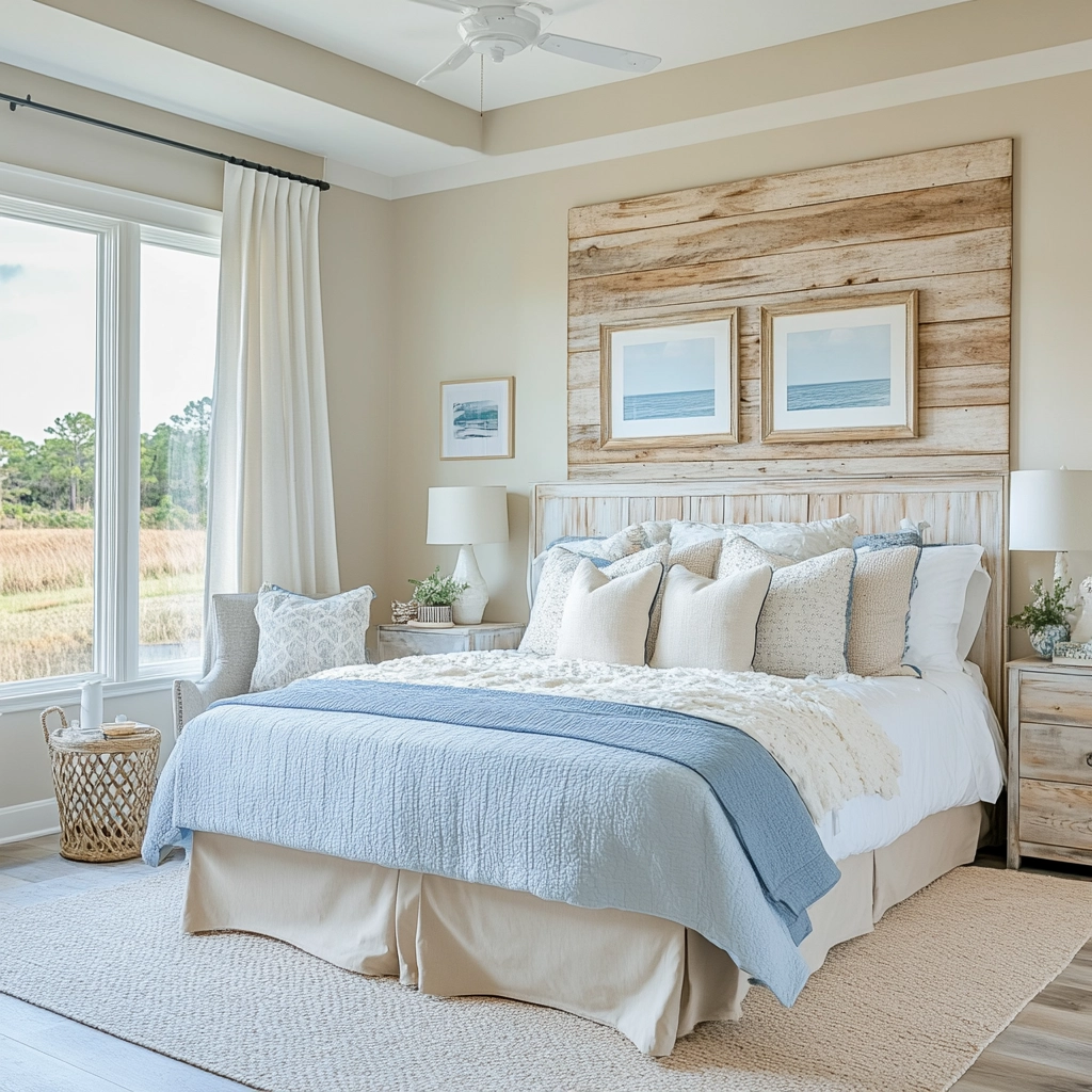 farmhouse bedroom accent wall 67