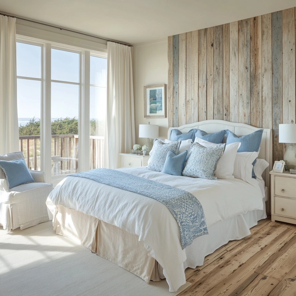 farmhouse bedroom accent wall 68