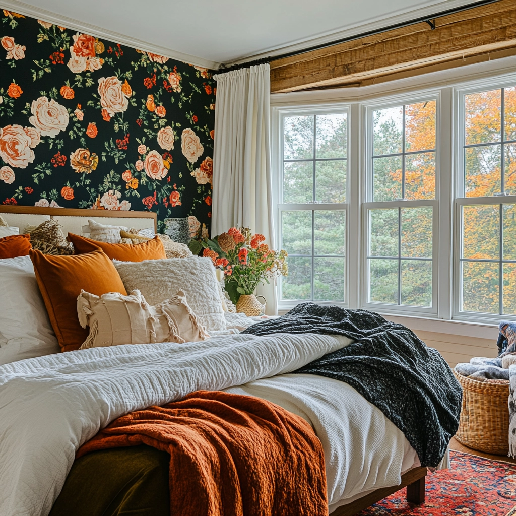 farmhouse bedroom accent wall 69