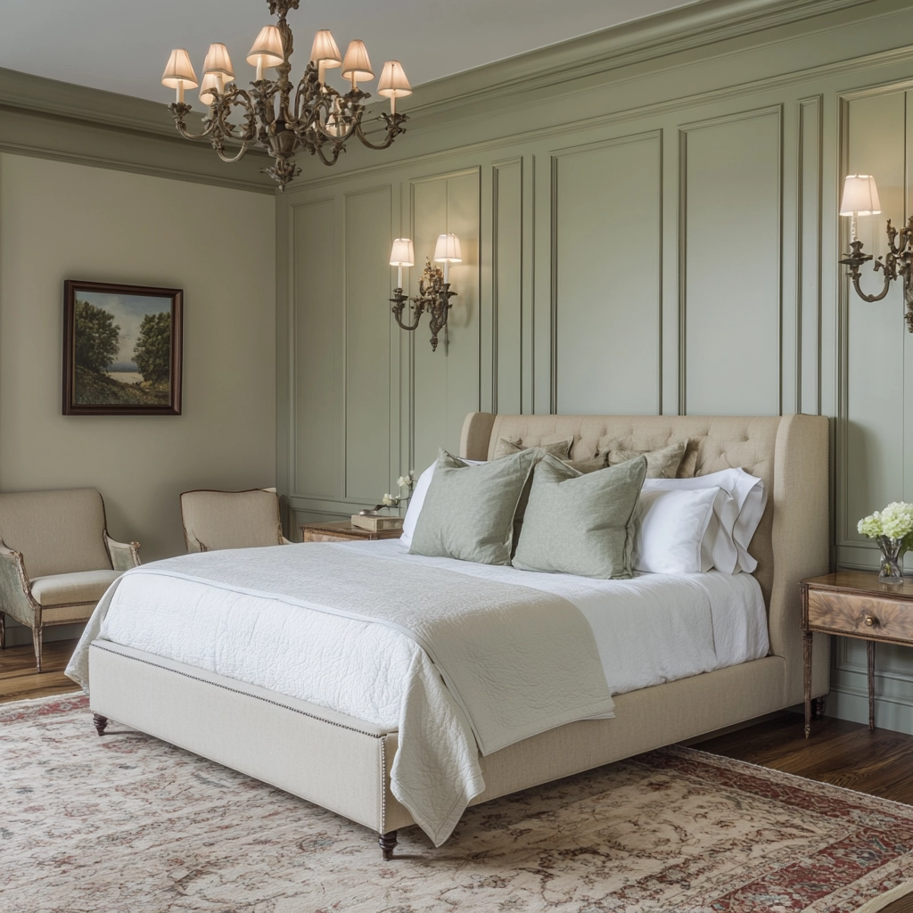 farmhouse bedroom accent wall 73