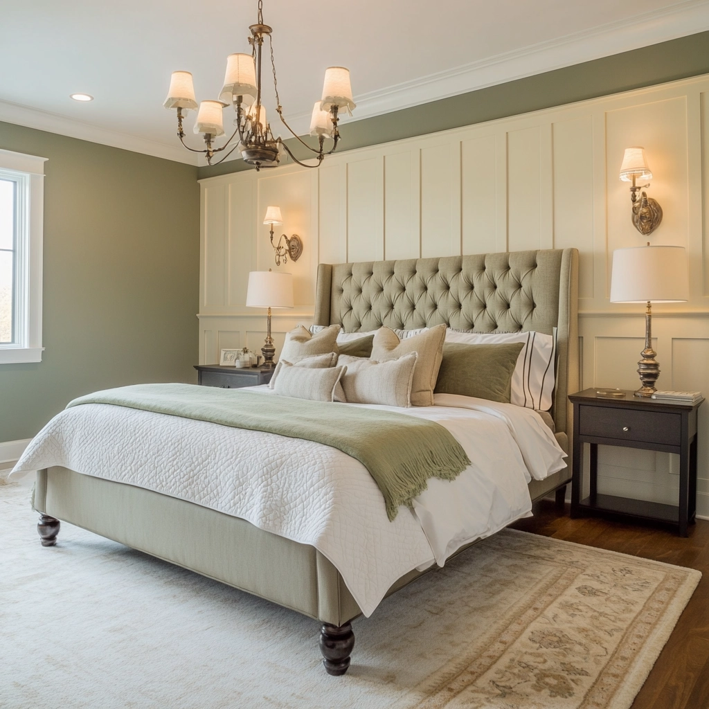 farmhouse bedroom accent wall 74