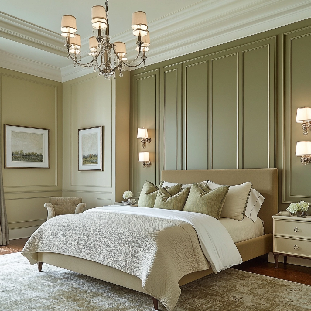 farmhouse bedroom accent wall 76