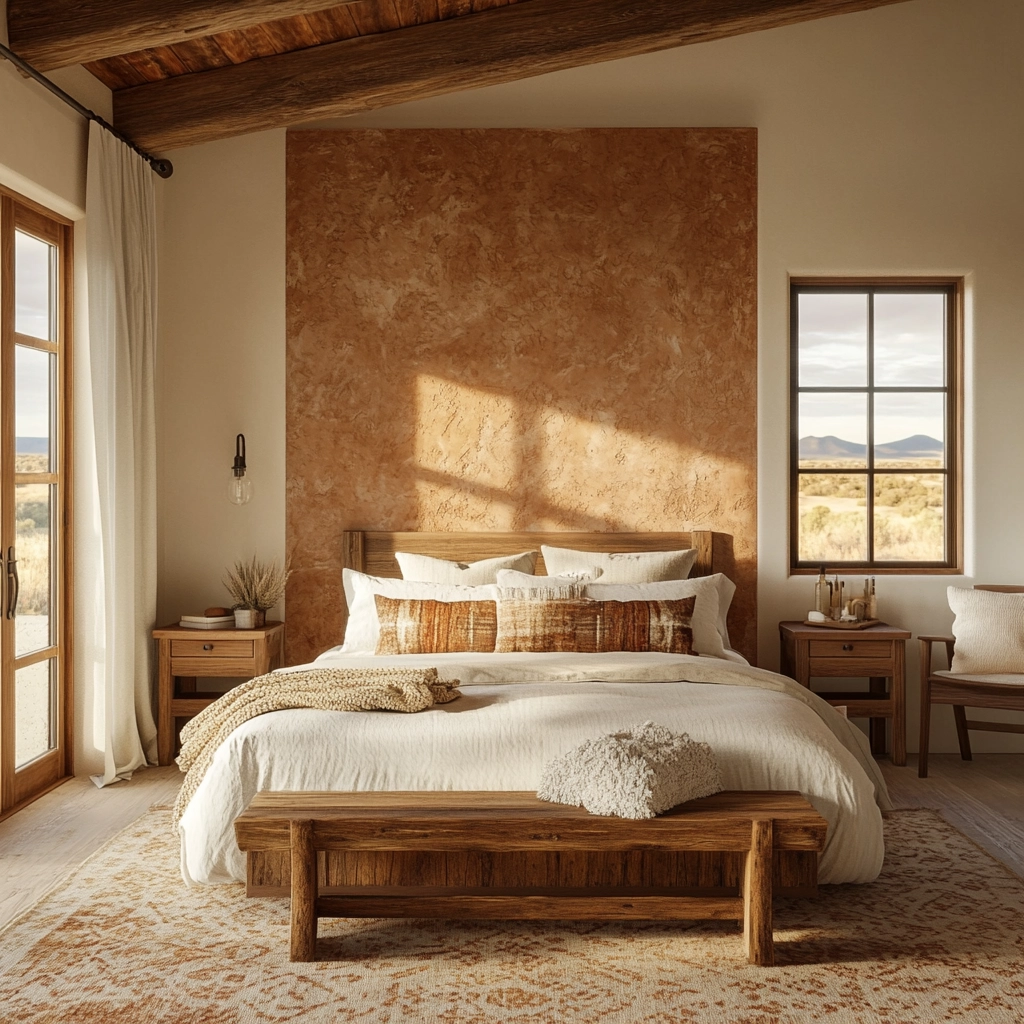 farmhouse bedroom accent wall 79