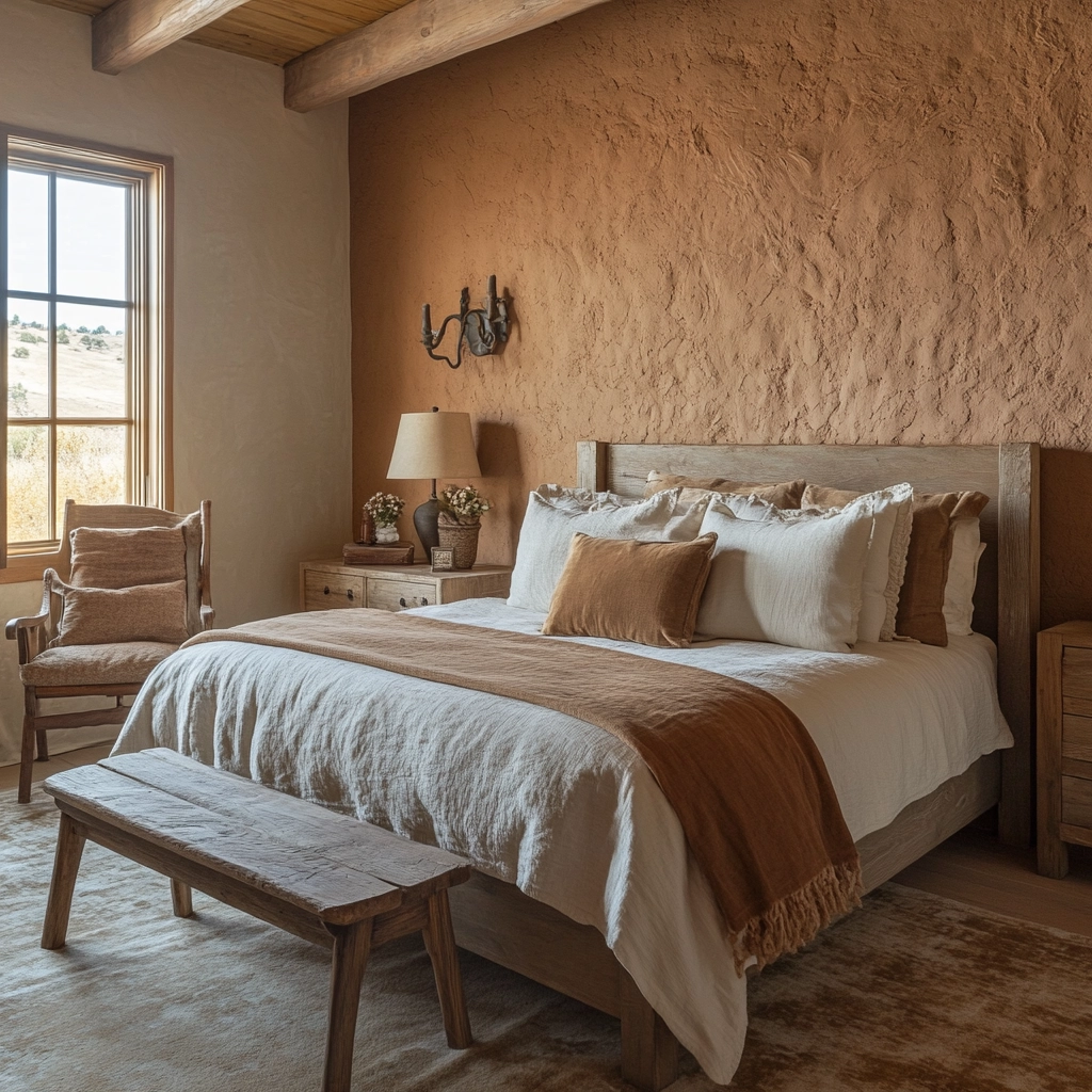 farmhouse bedroom accent wall 80