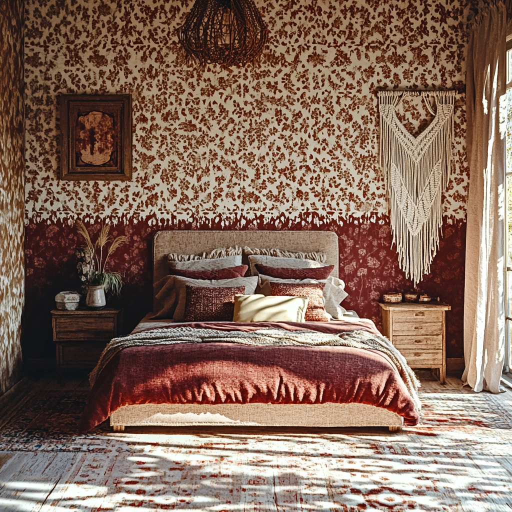 farmhouse bedroom accent wall ideas 10