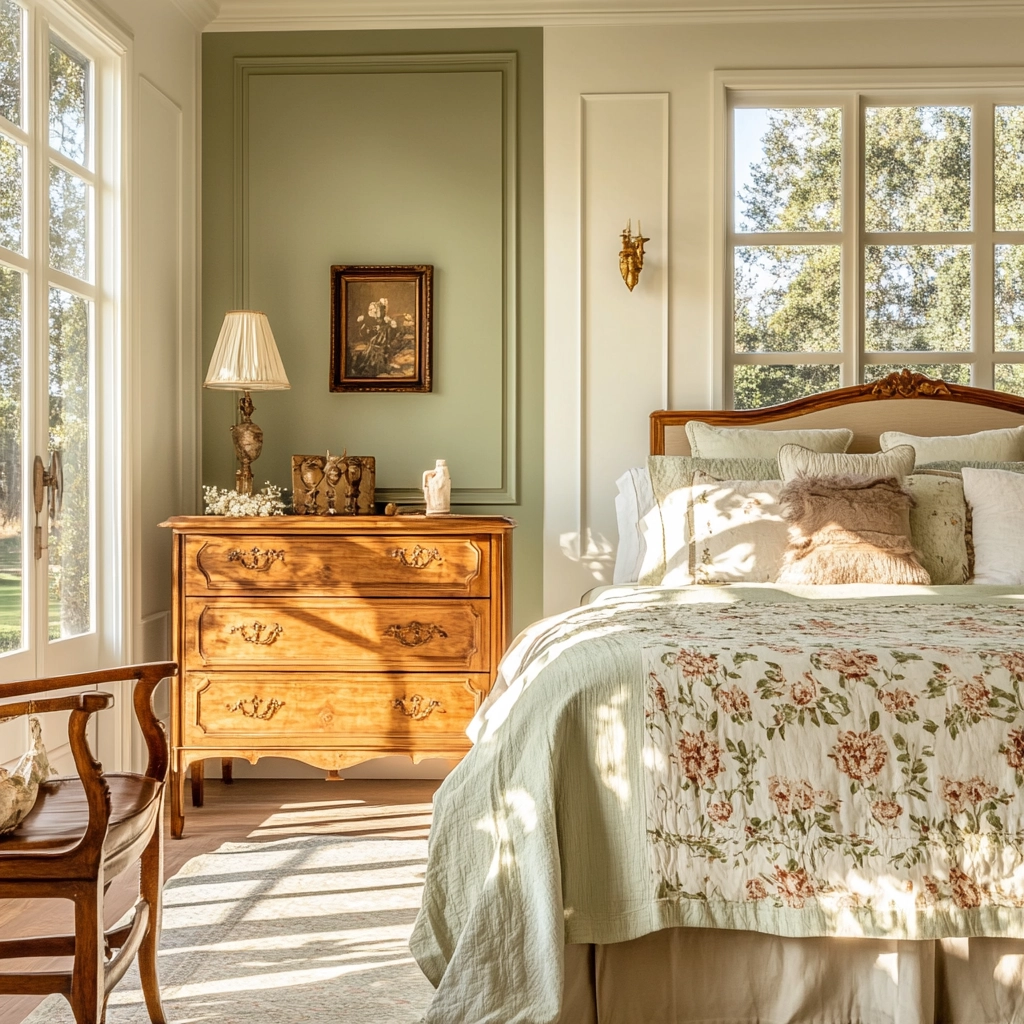 farmhouse bedroom accent wall ideas 17