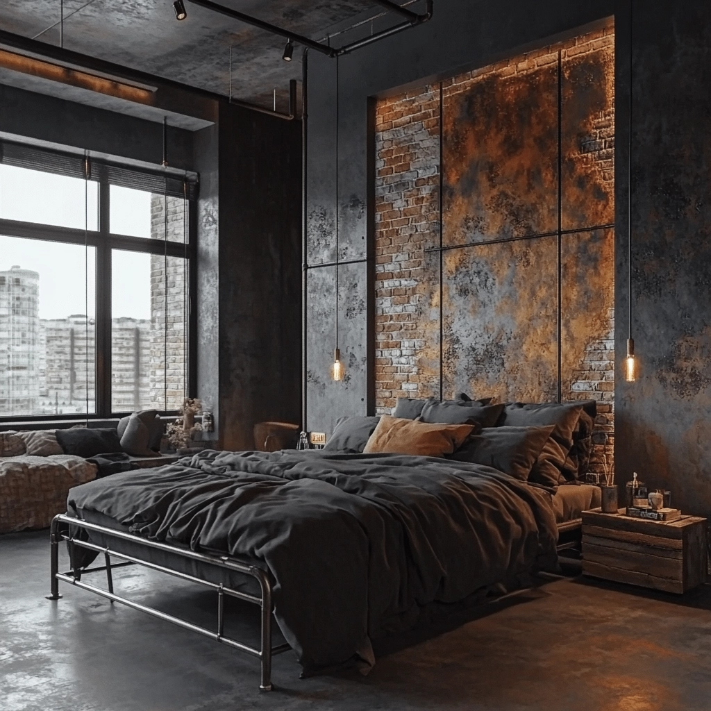 farmhouse bedroom accent wall ideas 23