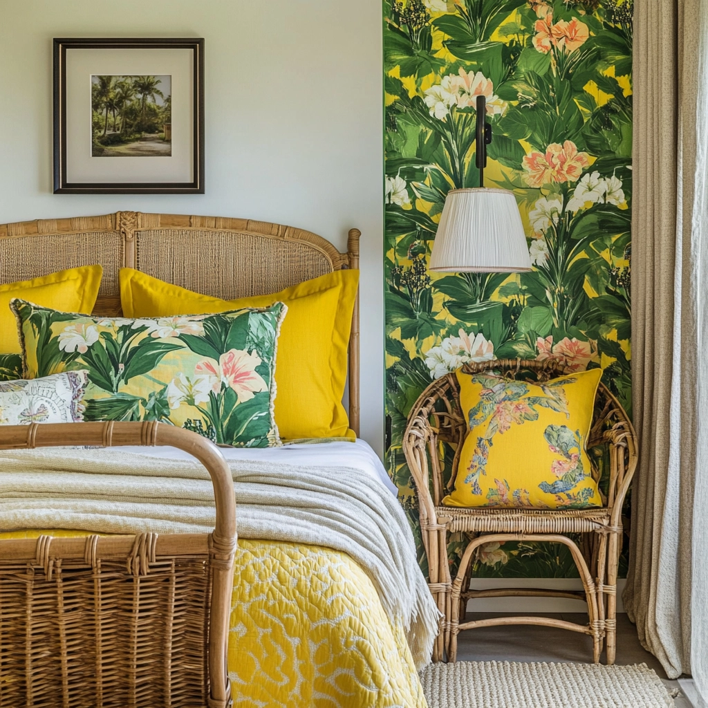 farmhouse bedroom accent wall ideas 42