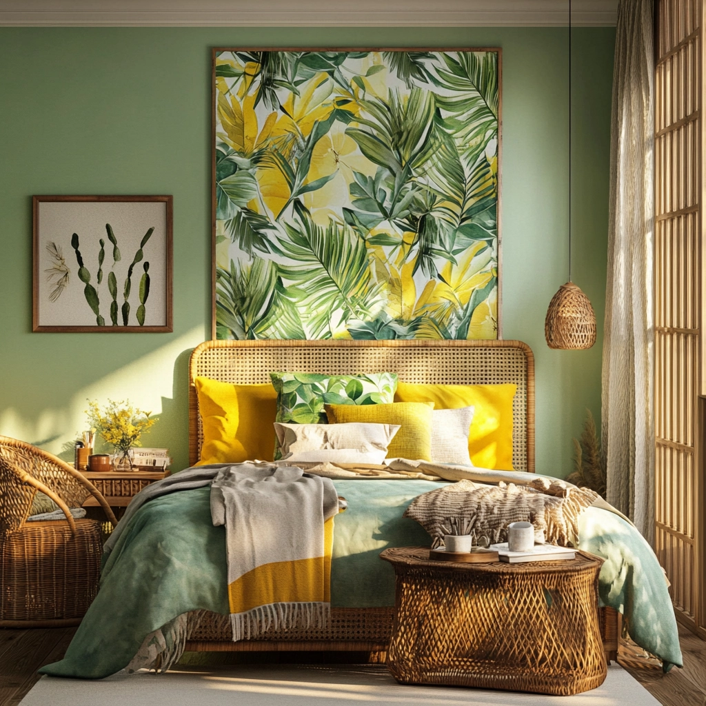 farmhouse bedroom accent wall ideas 44