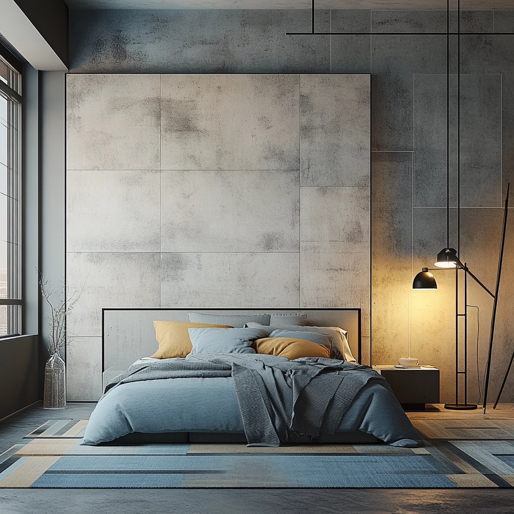 farmhouse bedroom accent wall ideas 46