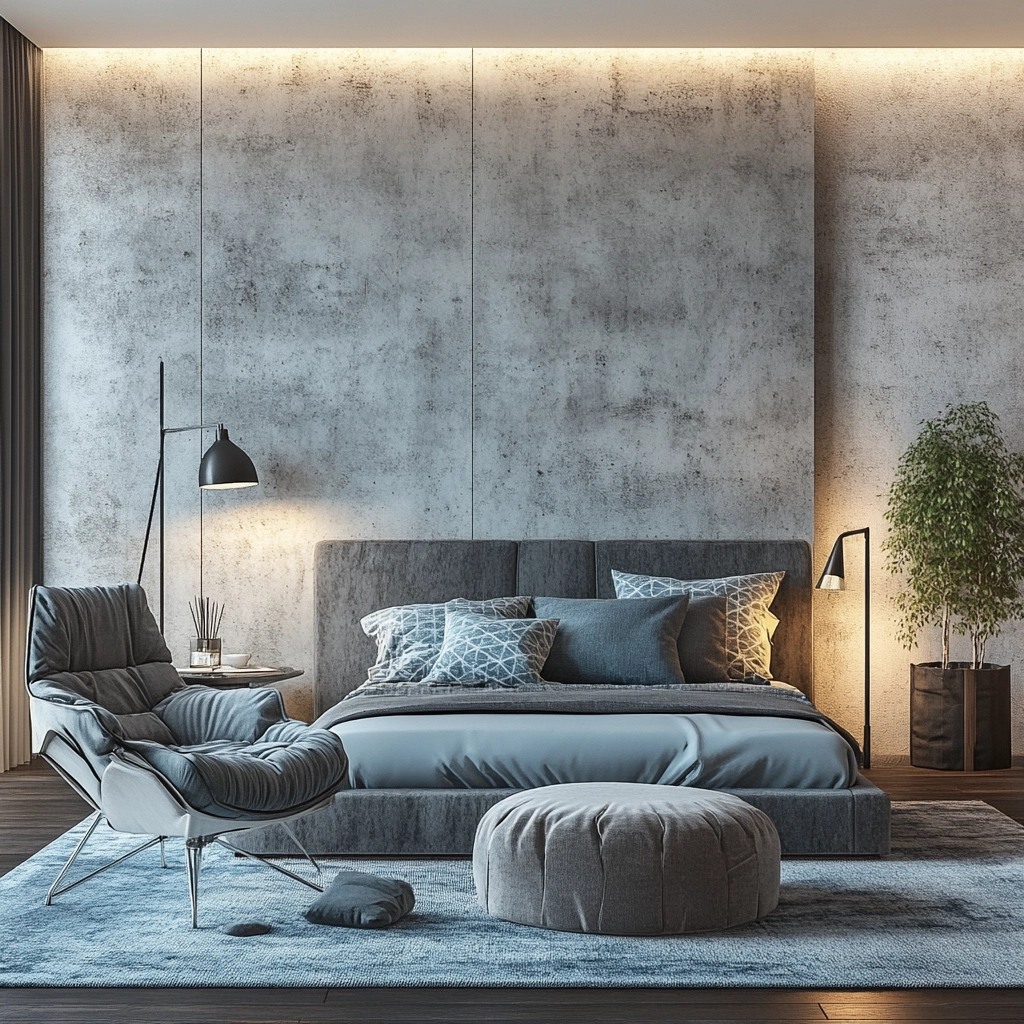 farmhouse bedroom accent wall ideas 47