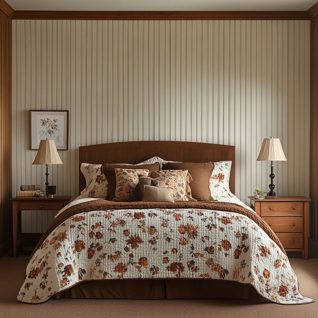 farmhouse bedroom accent wall ideas 54