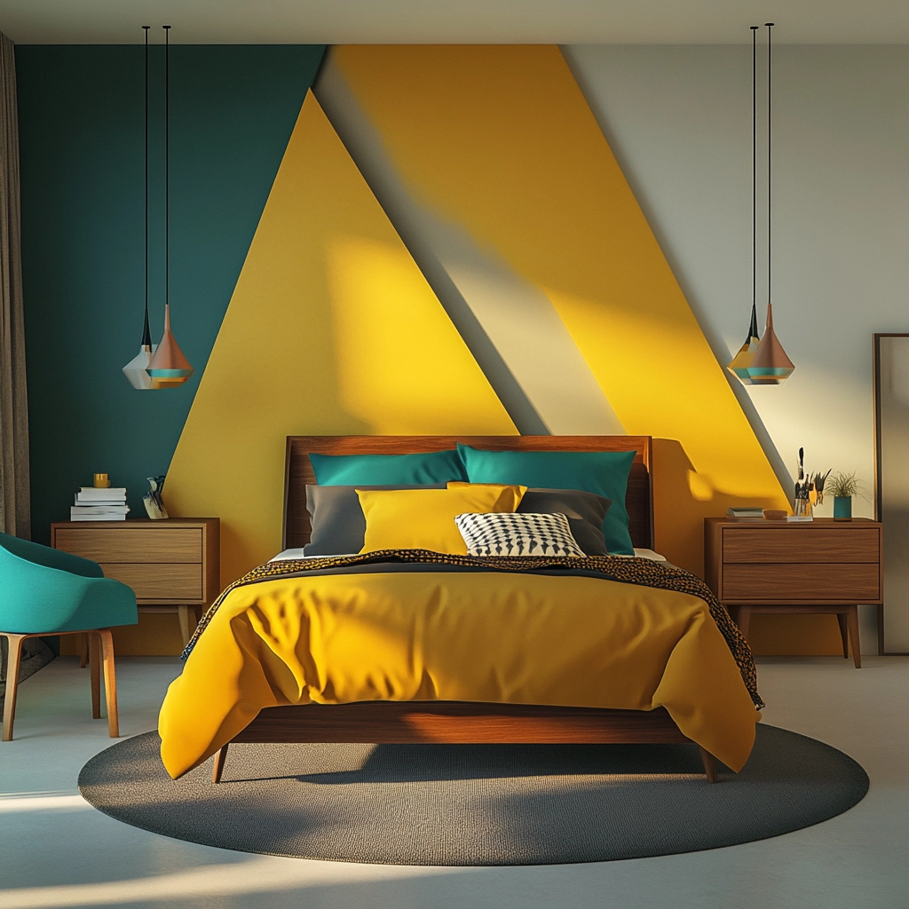 farmhouse bedroom accent wall ideas 57