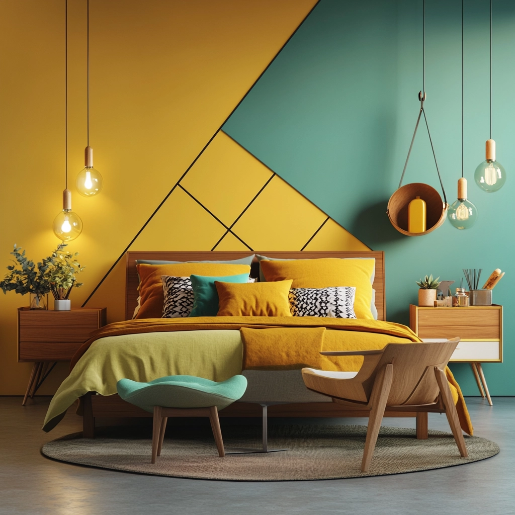 farmhouse bedroom accent wall ideas 59