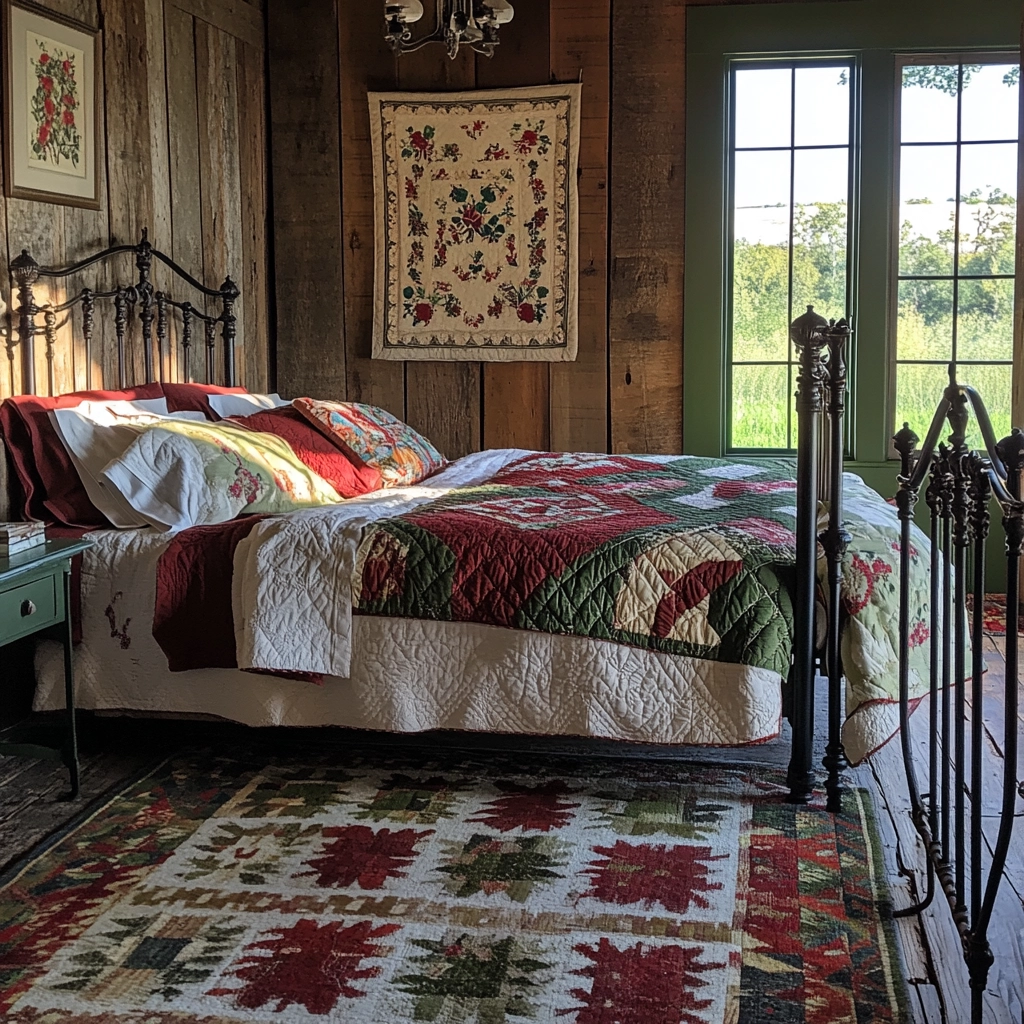 farmhouse bedroom accent wall ideas 74