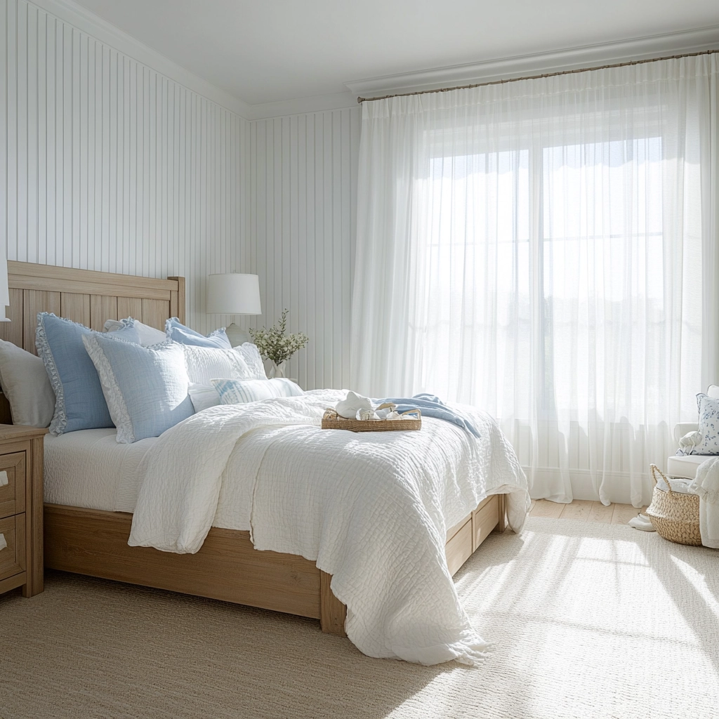 farmhouse bedroom accent wall ideas 80