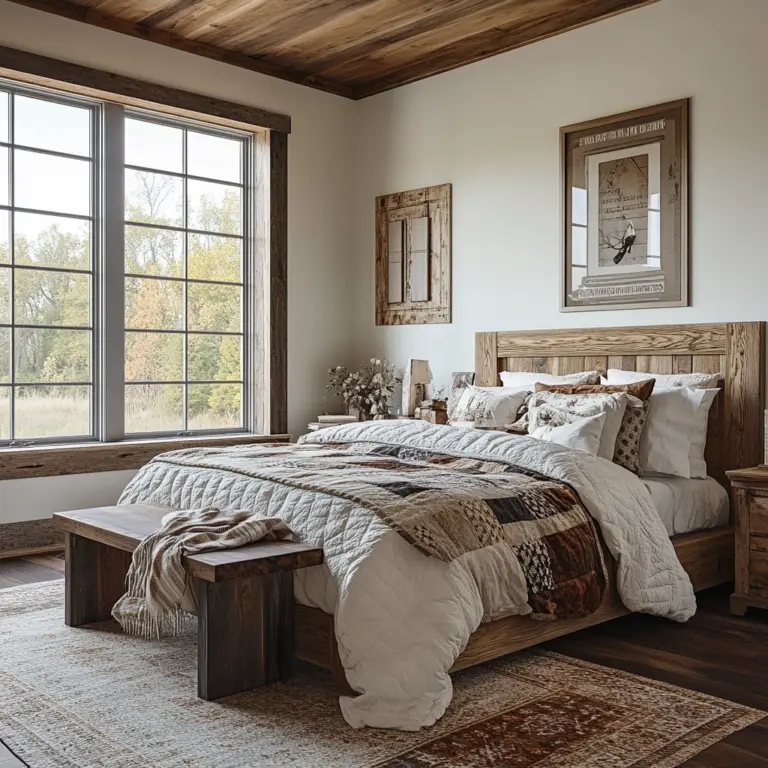 farmhouse bedroom aesthetic 1