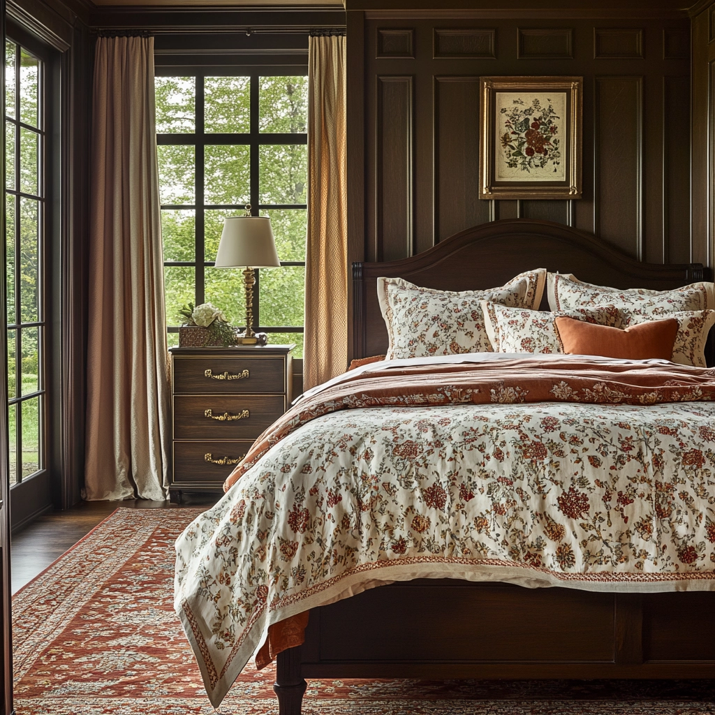 farmhouse bedroom bedding 19