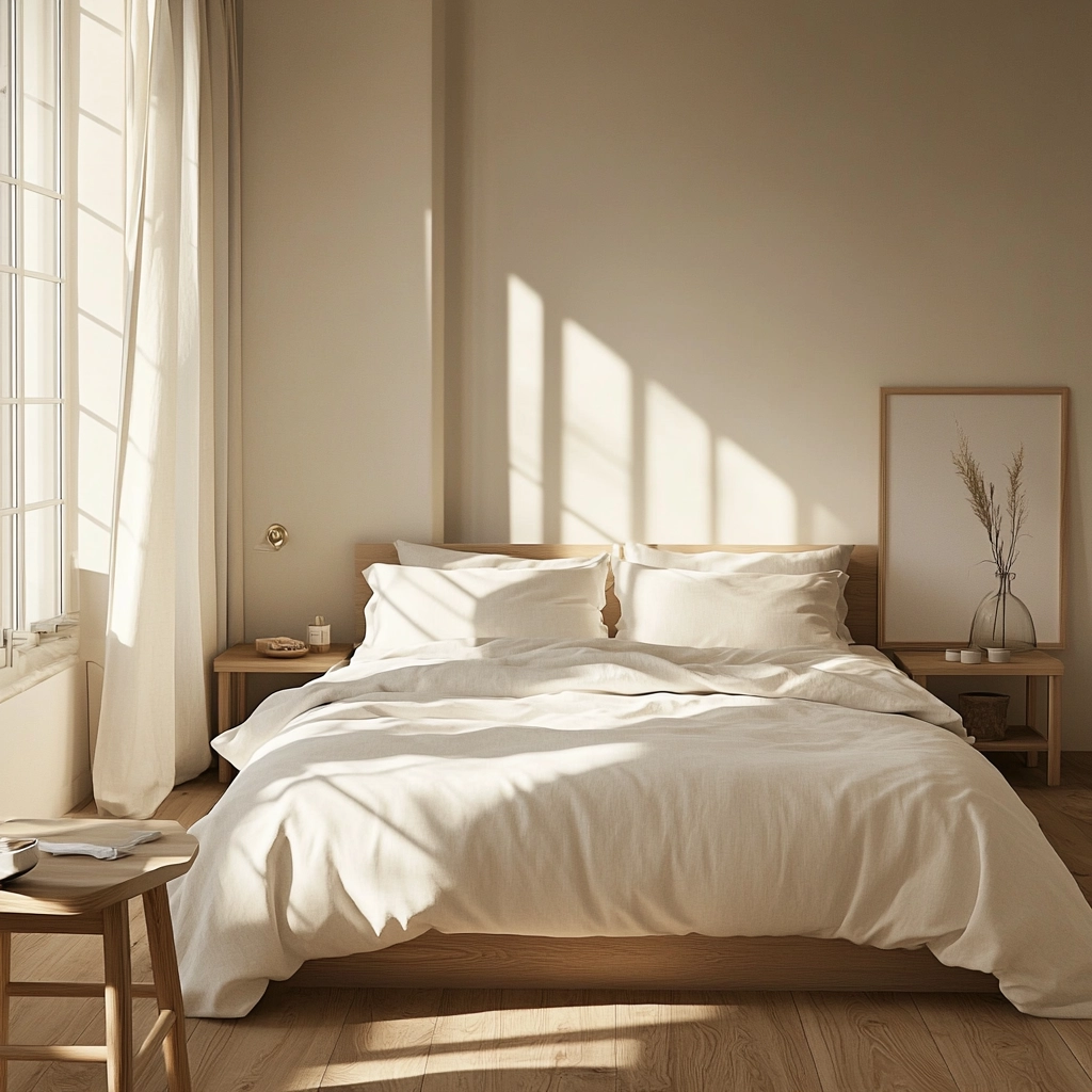 farmhouse bedroom bedding ideas 16