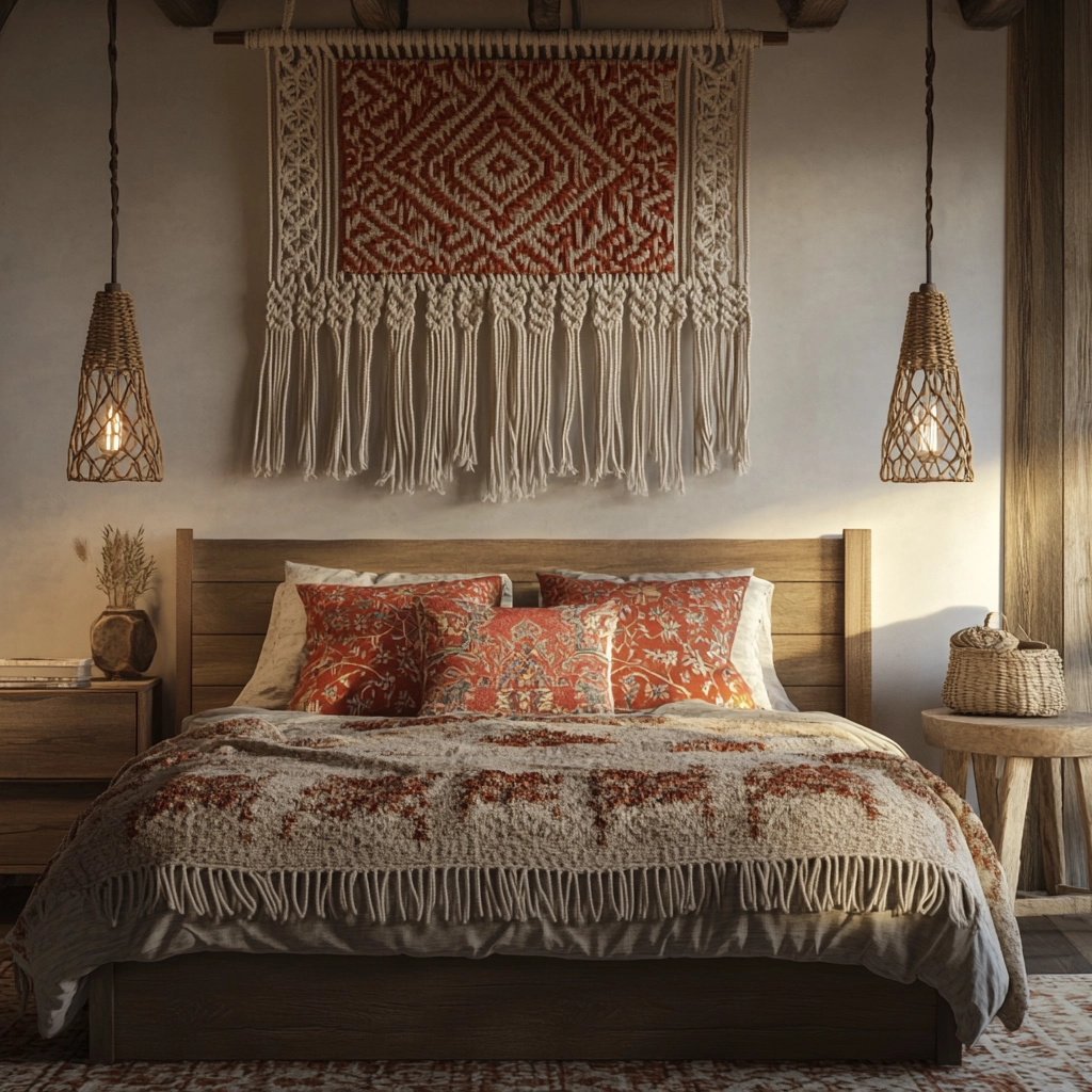 farmhouse bedroom bedding ideas 21