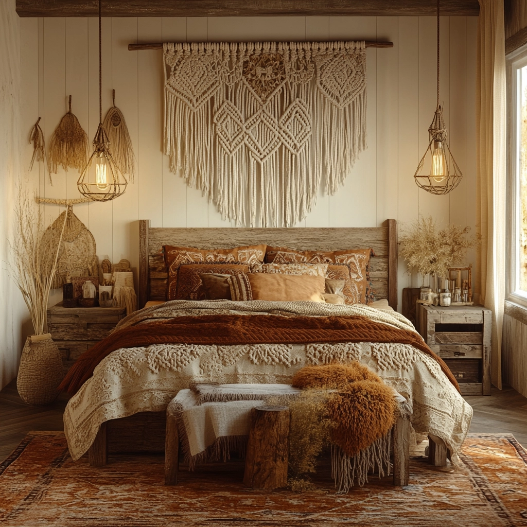 farmhouse bedroom bedding ideas 22
