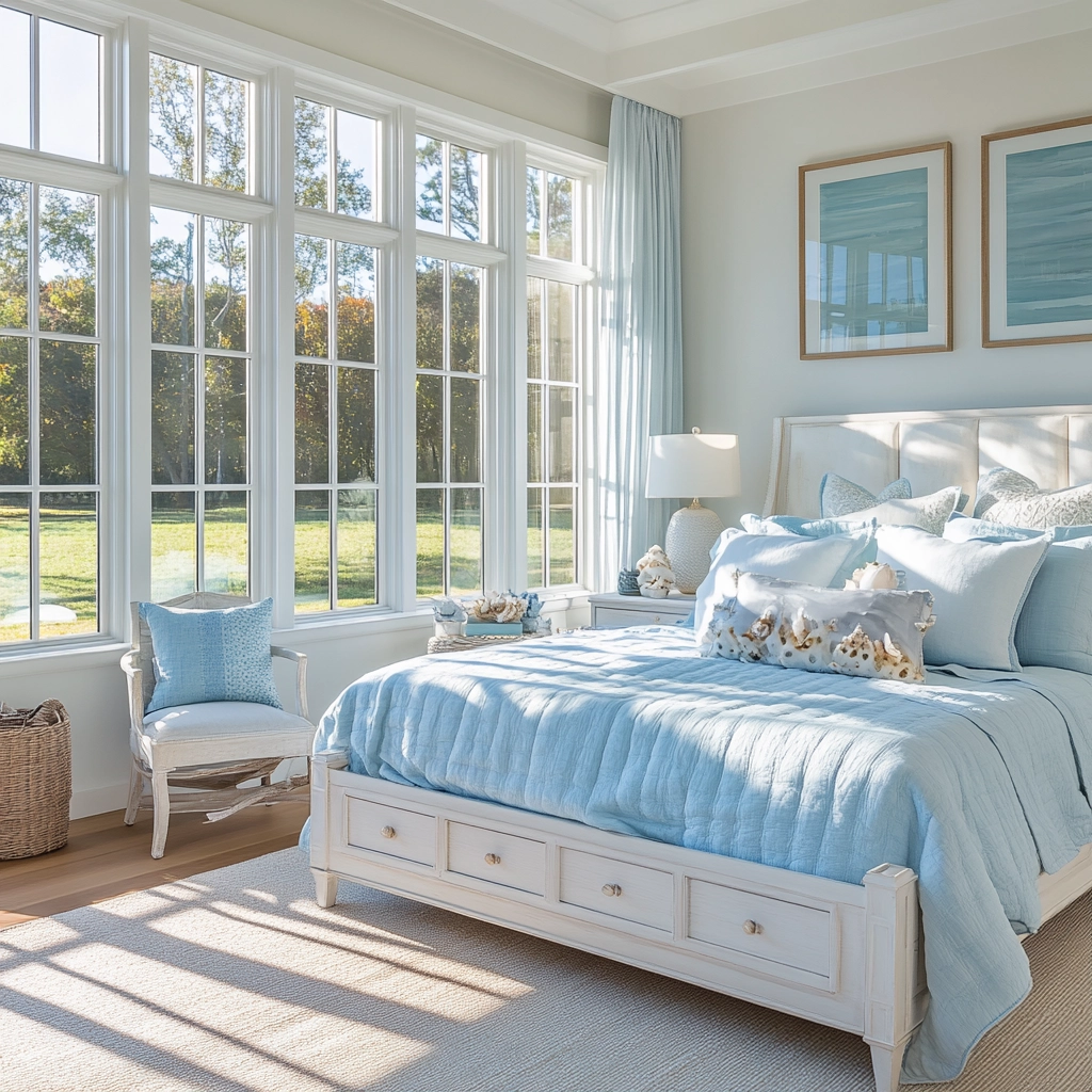 farmhouse bedroom bedding ideas 25