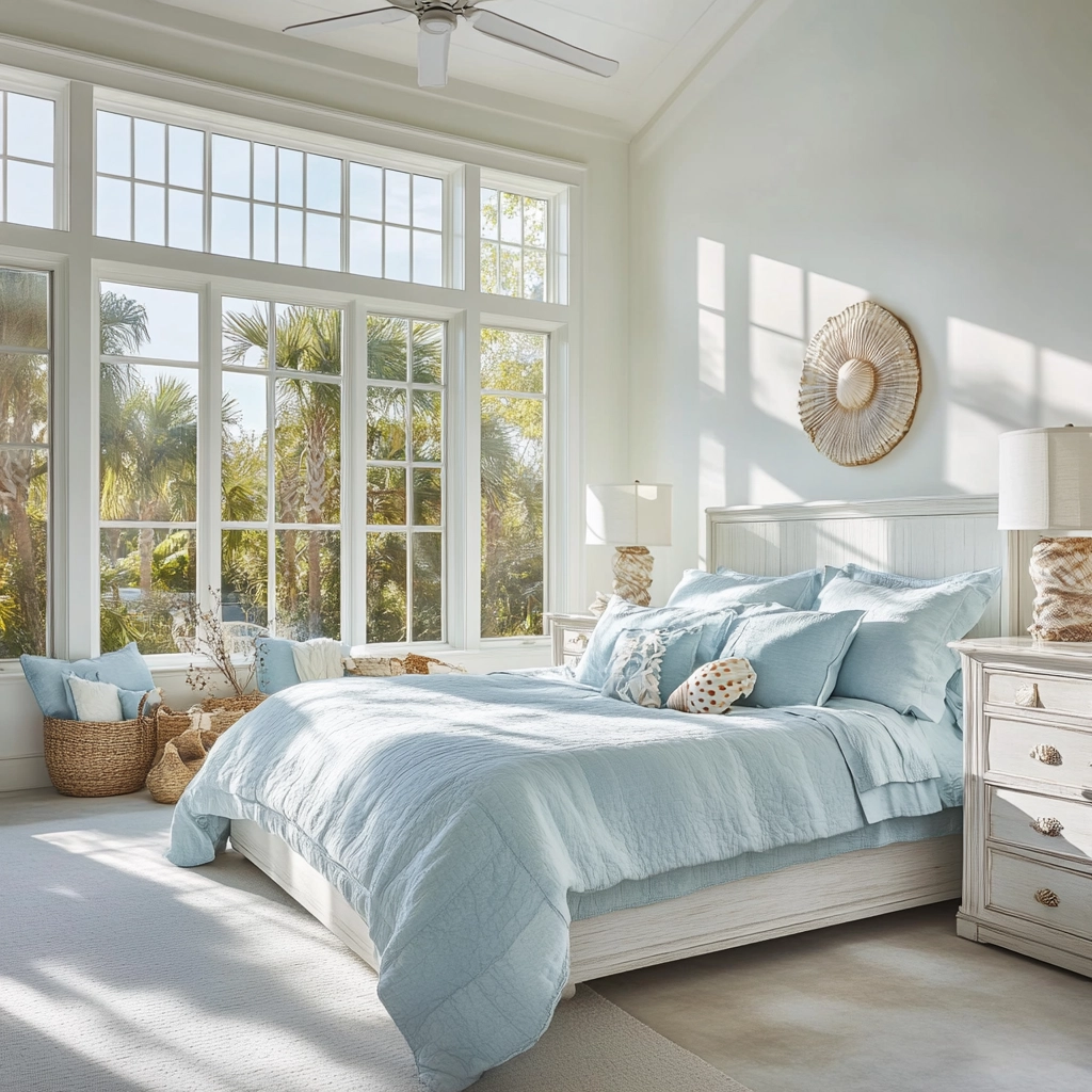 farmhouse bedroom bedding ideas 26
