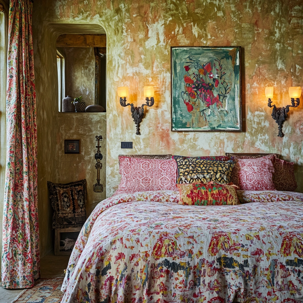 farmhouse bedroom bedding ideas 31