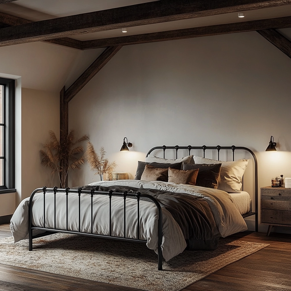 farmhouse bedroom bedding ideas 49