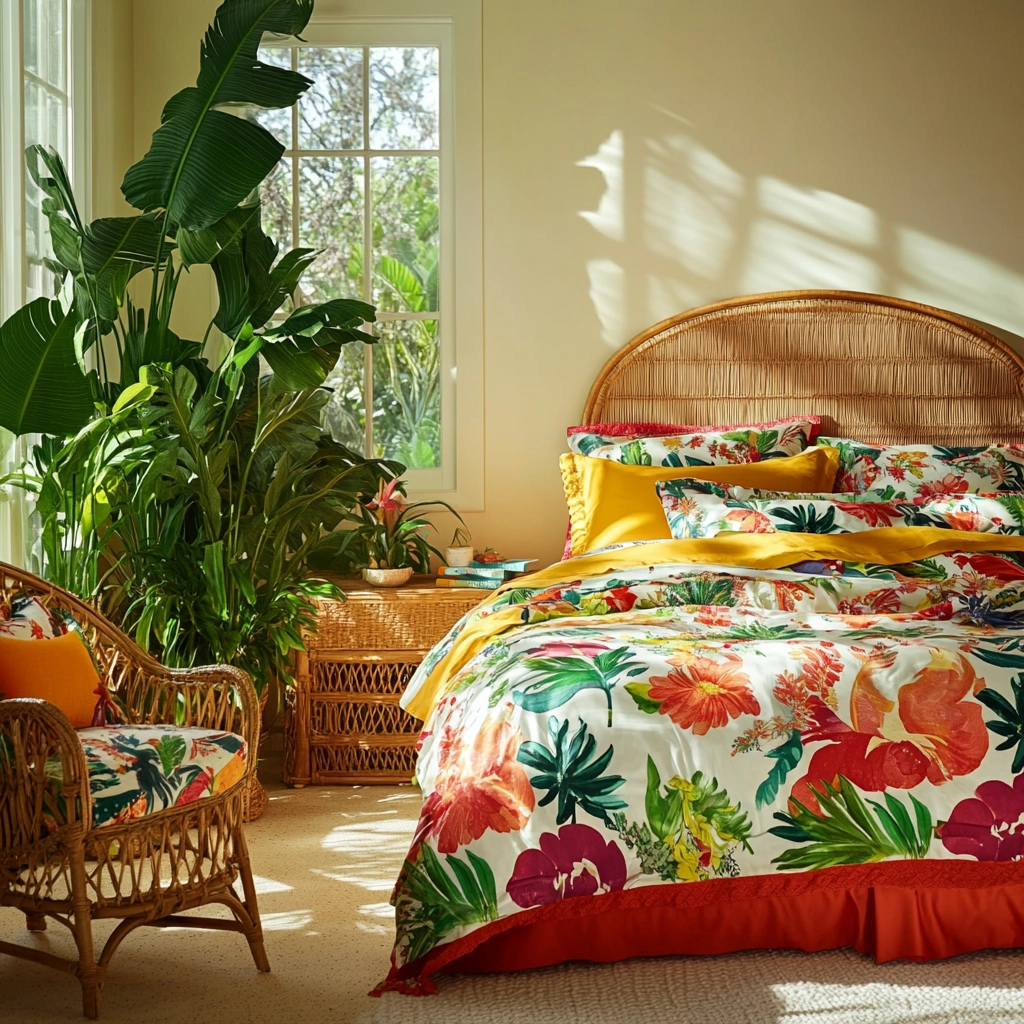 farmhouse bedroom bedding ideas 53
