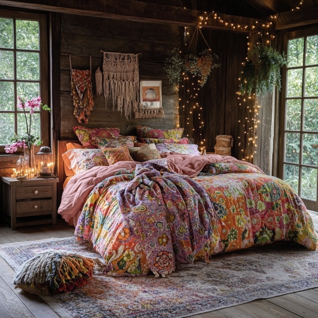 farmhouse bedroom bedding ideas 74
