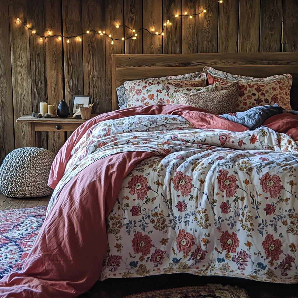 farmhouse bedroom bedding ideas 76