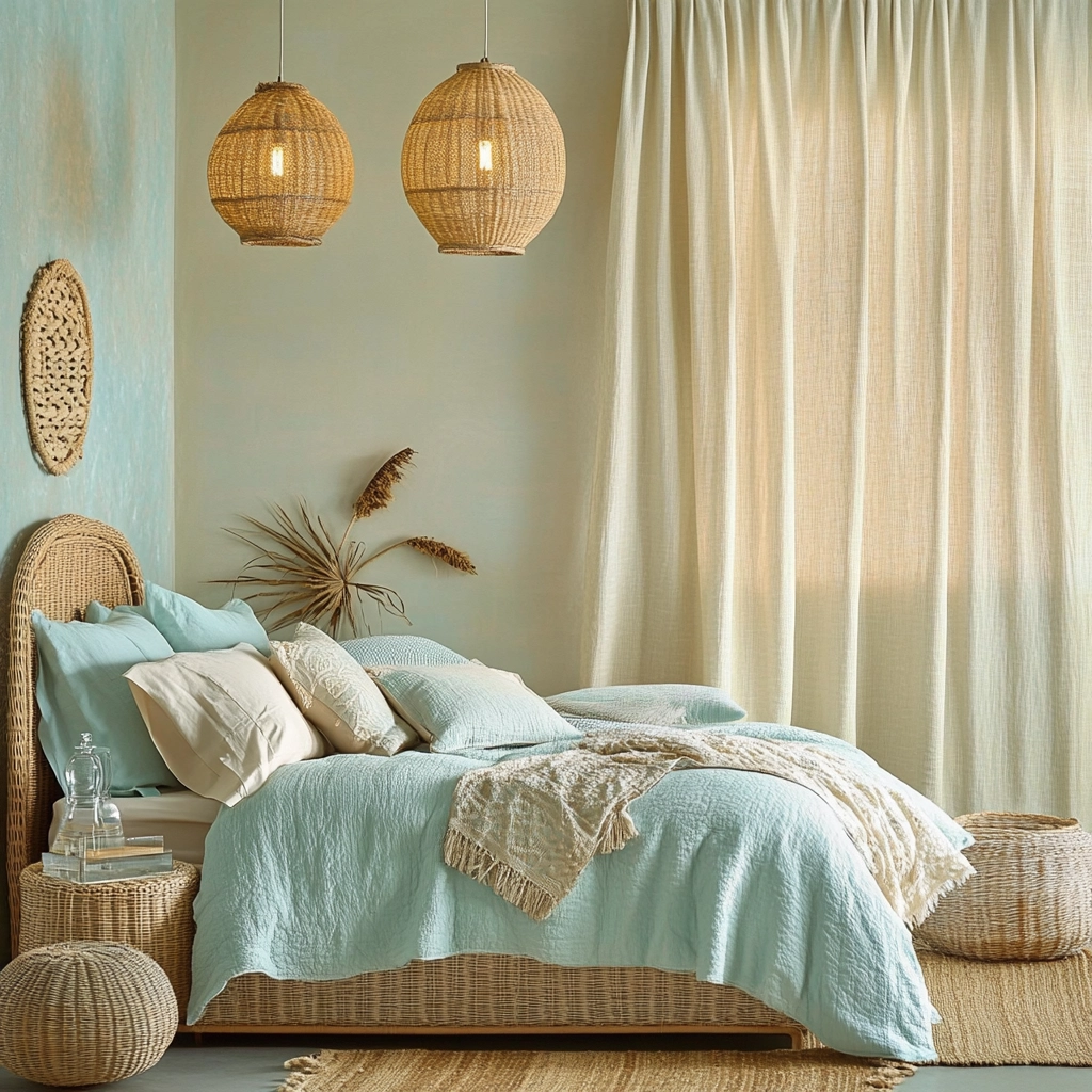 farmhouse bedroom color palette 28