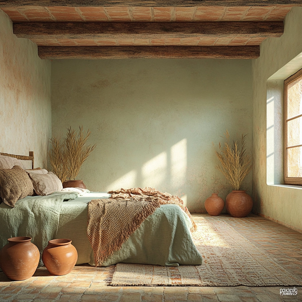 farmhouse bedroom color palette 77