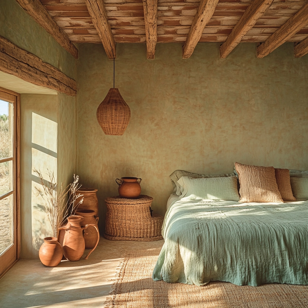 farmhouse bedroom color palette 78