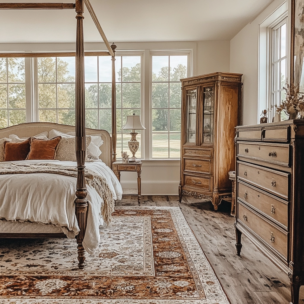 farmhouse bedroom color scheme 14