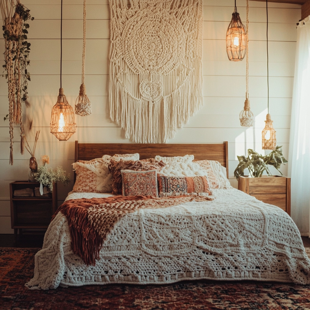 farmhouse bedroom color scheme 17