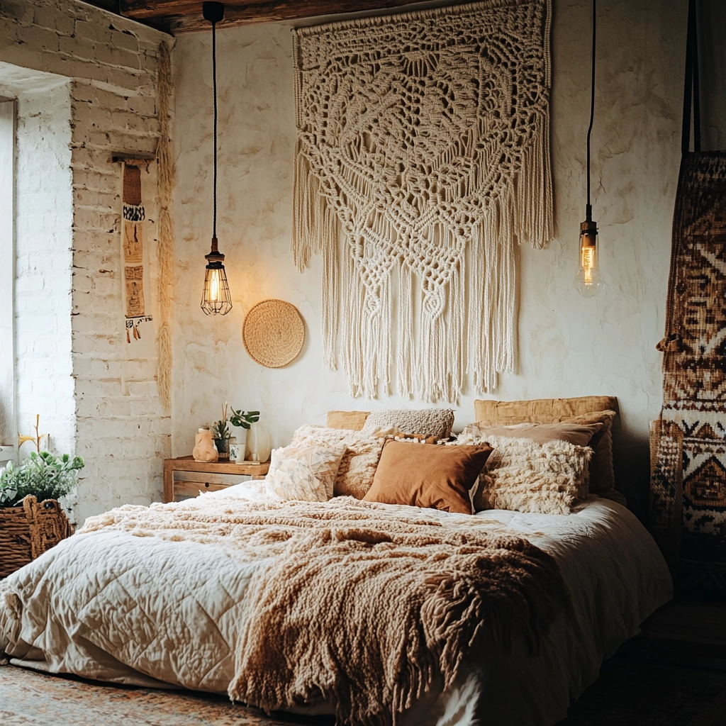 farmhouse bedroom color scheme 19