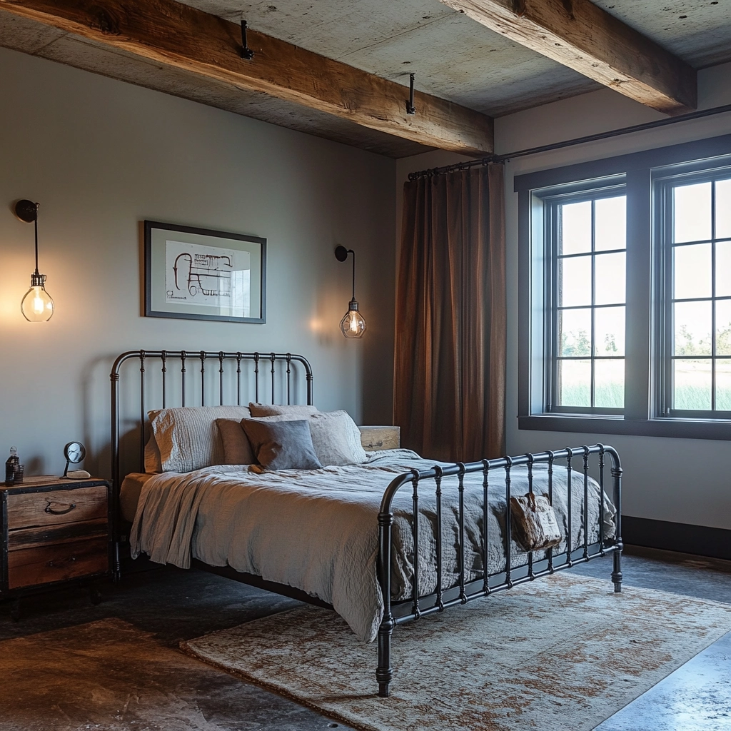farmhouse bedroom color scheme 21
